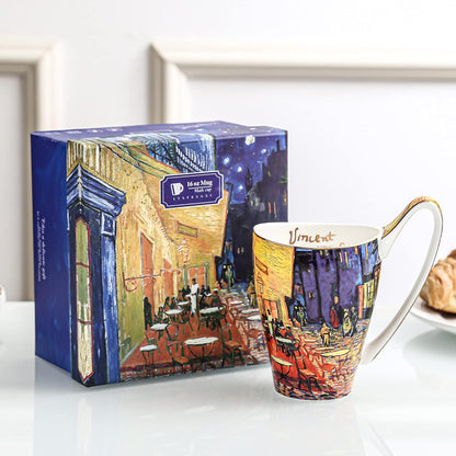 Mug Ceramic Novelty Coffee Mugs 16 Oz Creative Art Give Van Gogh Lovers Unique Gifts