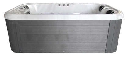 Brotherton 3 - Person 29 - Jet Acrylic Rectangular Hot Tub with Ozonator in White/Gray
