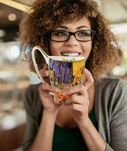 Mug Ceramic Novelty Coffee Mugs 16 Oz Creative Art Give Van Gogh Lovers Unique Gifts
