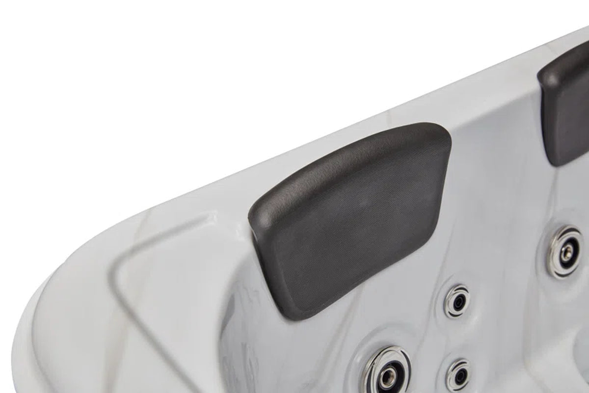 4 - Person 39 - Jet Acrylic Rectangular Standard Hot Tub with Ozonator in Gray